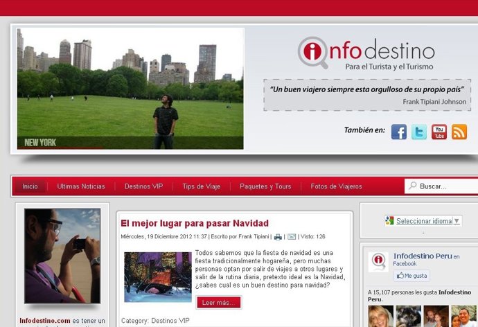 Blog ganador I Concurso Blogs Iberoamericano Fitur