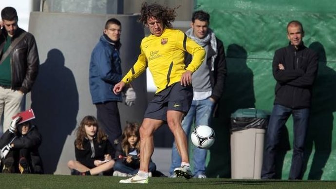 Carles Puyol En Un Entrenamiento Del FC Barcelona