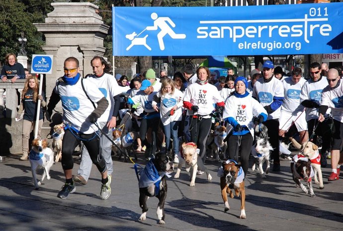 Salida de los participantes de 'La Sanperrestre 2011'