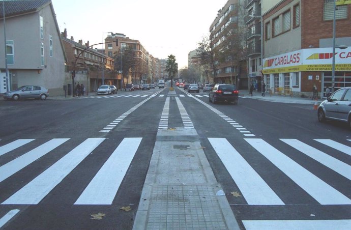 Reabierta la avenida Abat Marcet tras las obras de FGC