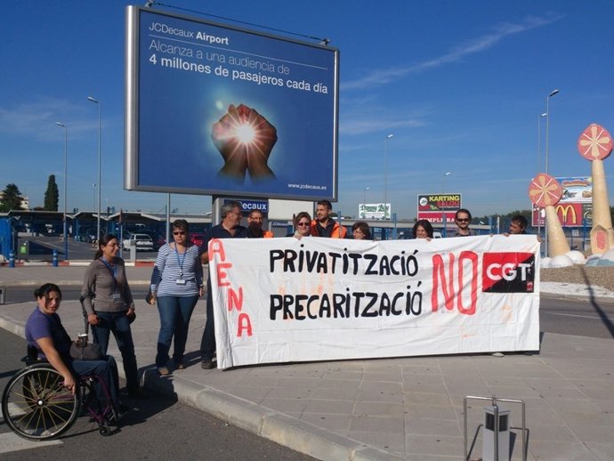 Trabajadores aeropuertos españoles