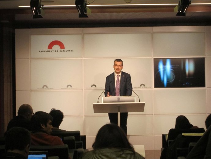 El portavoz del PSC en el Parlament, Maurici Lucena.