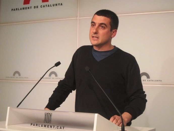 El portavoz de la CUP en el Parlament, Quim Arrufat