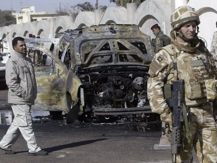 Soldado británico en Irak