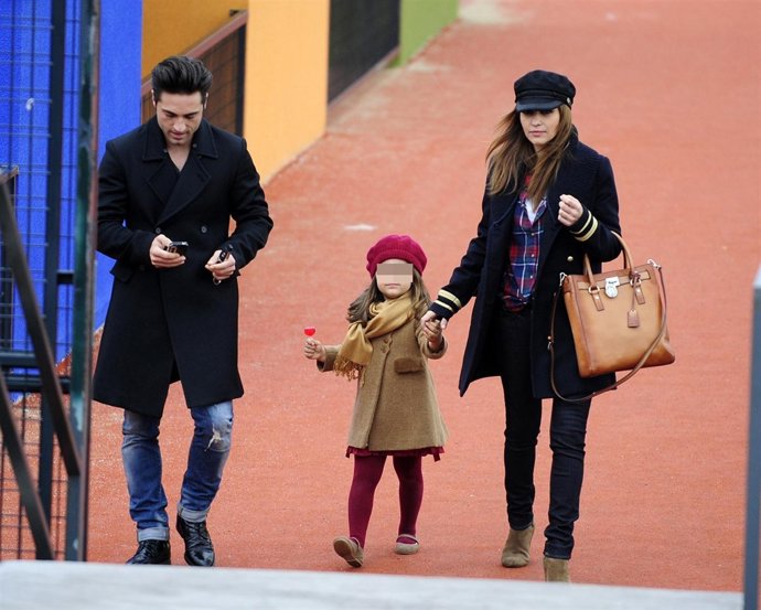 David Bustamante y Paula Echevarría con hija Daniella