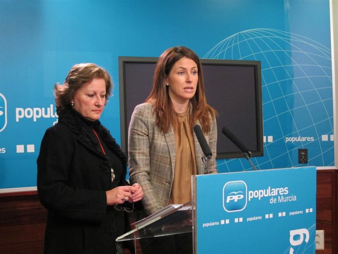 La portavoz del PP de la Región de Murcia, Laura Muñoz