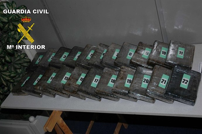 Cocaína intervenida en la operación francoespañola