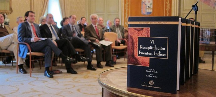 Acto de presentación del sexto tomo de la historia de Salamanca.
