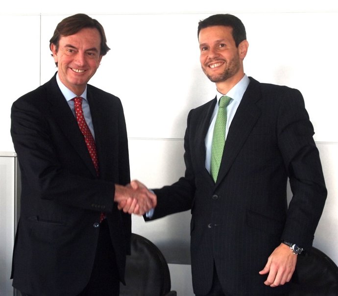 Carlos Guille (dtor.Gral.Adjunto de Financión del BEI) y Eduardo Currás (BS)