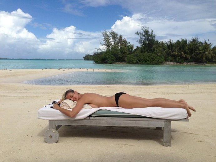 Heidi Klum en topless