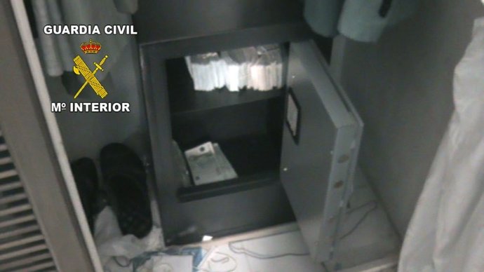 Caja fuerte encontrada en una operación de blanqueo de capitales