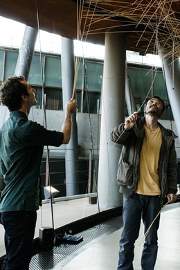 Los artistas Lolo y Sosaku en el CosmoCaixa