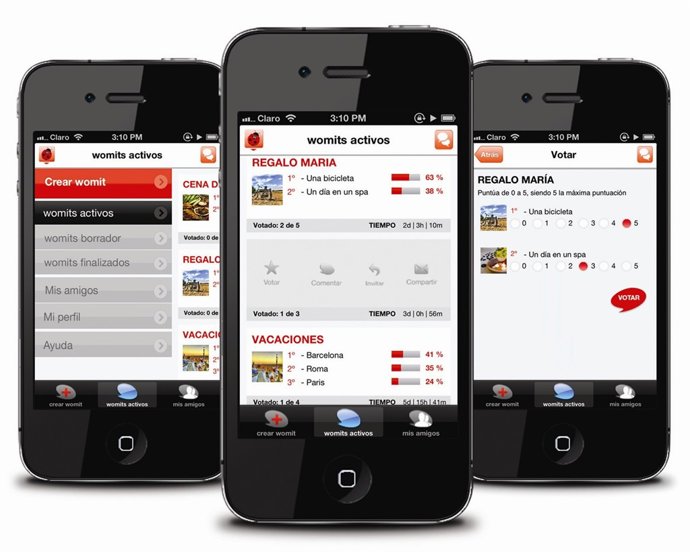 Aplicación para iOS Womity