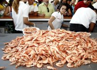 La gamba se convierte en el marisco estrella en la Navidad y las exportaciones a nivel nacional aumentan un 50%