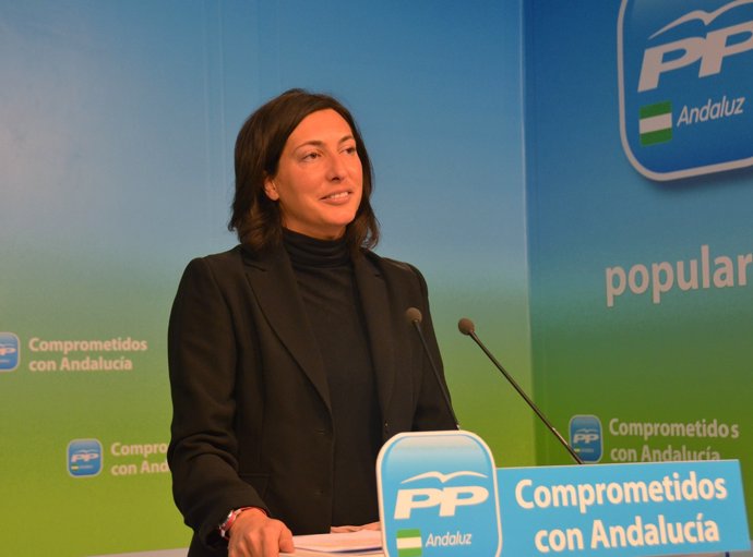 Dolores López (PP-A), hoy en rueda de prensa
