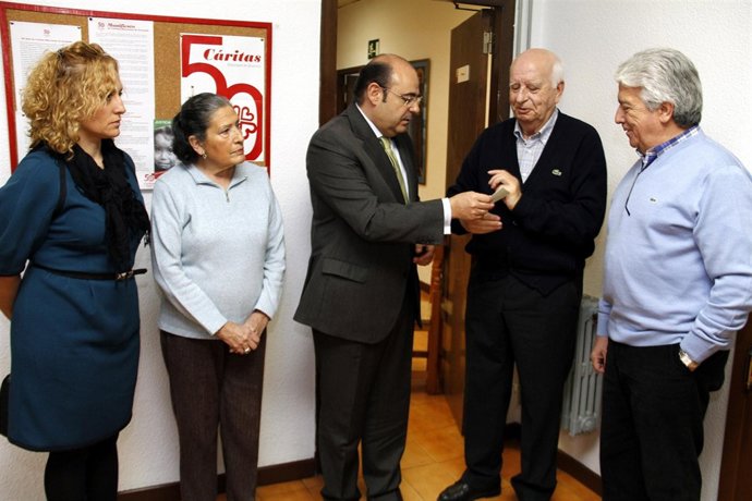 Sebastián Pérez en Cáritas