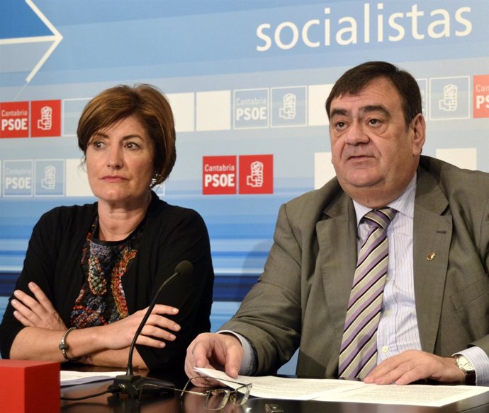 Gallego y González Vega, diputada y senador PSOE por Cantabria 