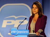 Cospedal afirma que el PSOE "se rompe" y que no es "bueno para la democracia" 