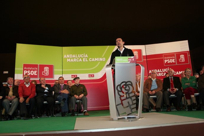 Mario Jiménez durante su intervención en El Carpio