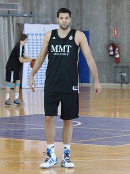 Felipe Reyes entrenamiento Real Madrid Baloncesto 