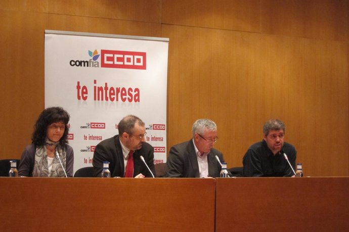 Ignacio Fernández Toxo, Unai Sordo, Txema Martínez, Raquel Díaz