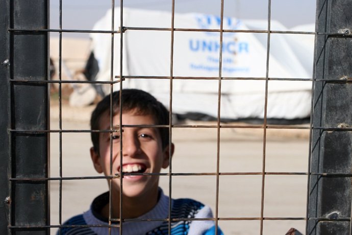 Refugiado del campamento Zaatari (Jordania)