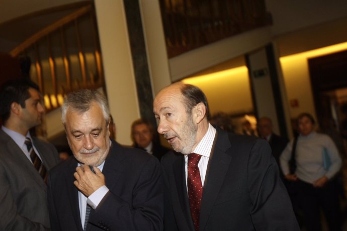 Rubalcaba y José Antonio Griñán