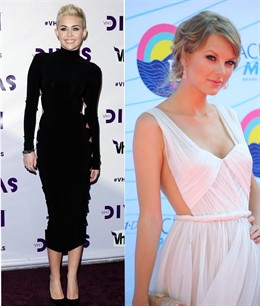 Montaje Miley Cyrus y Taylor Swift