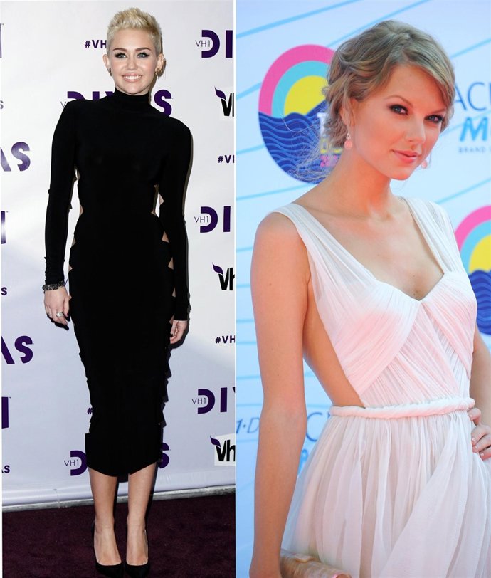 Montaje Miley Cyrus y Taylor Swift