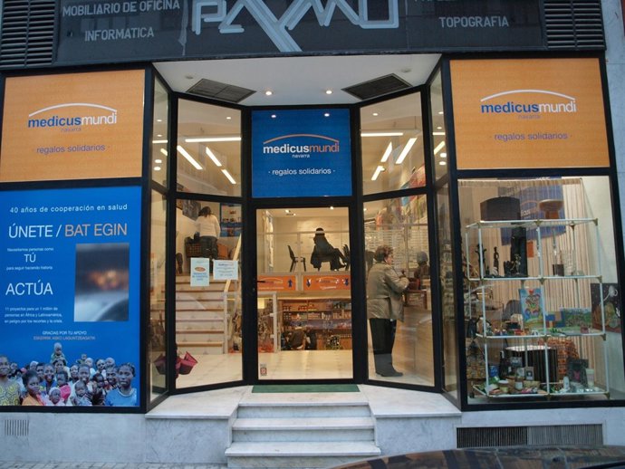 Tienda de Medicus Mundi en Pamplona     