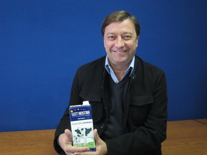 El presidente de Llet Nostra, Xavier Tubert