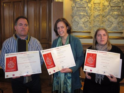 Floristería La Jara, Kiosko de Vivi y Soluciones Industriales Romag,  Premios Escaparate 2012 en Valladolid