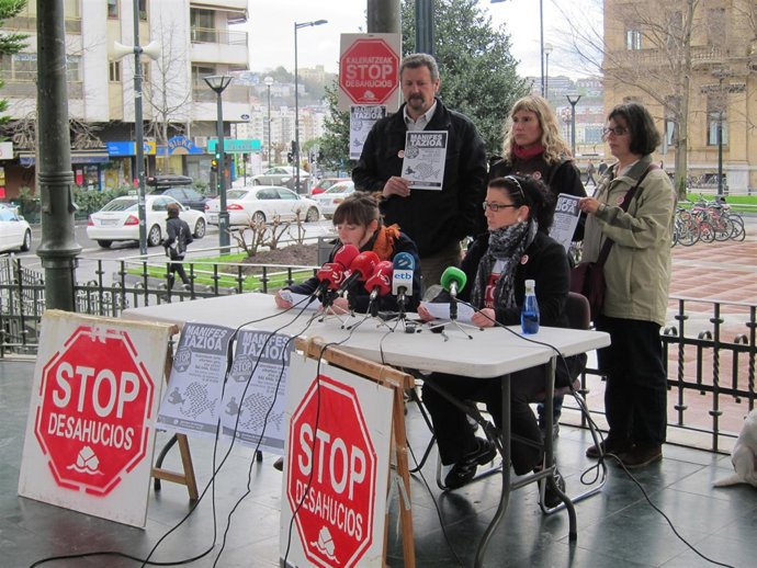 Comparecencia de Stop Desahucios Gipuzkoa