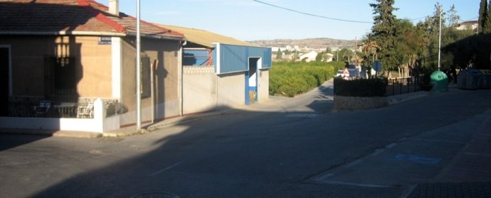Cruce de la Plaza de la Cruz en Monteagudo 