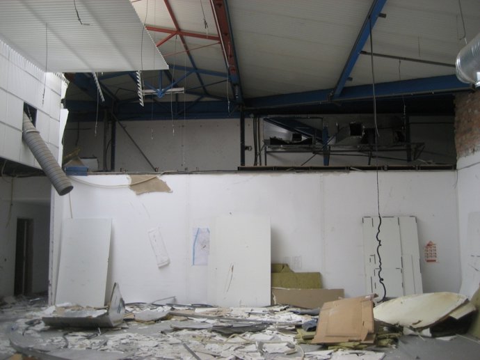 Imagen del interior de uno de los edificios