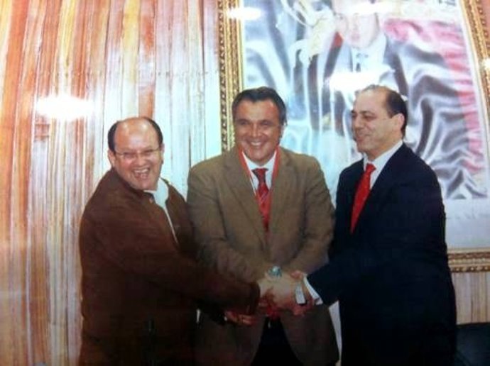 Presidente CEAV, Rafael Gallego y empresarios marroquíes