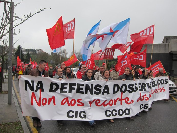Foto Protesta Funcionarios