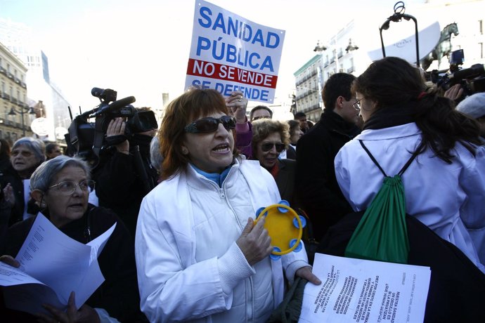 Huelga de los médicos en Madrid
