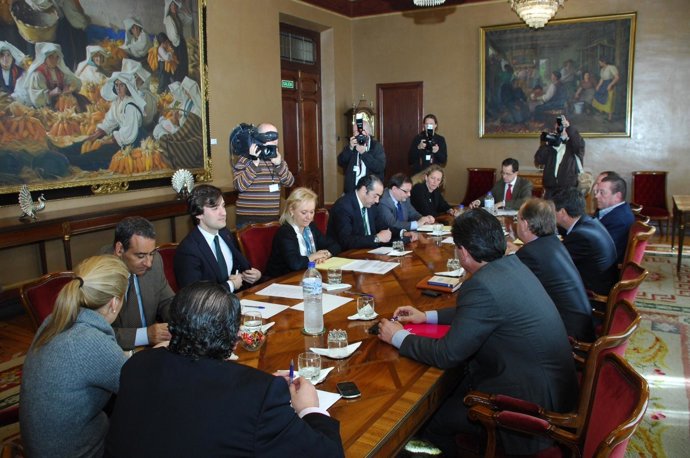 Reunión De Portavoces En La Junta General Del Principado De Asturias