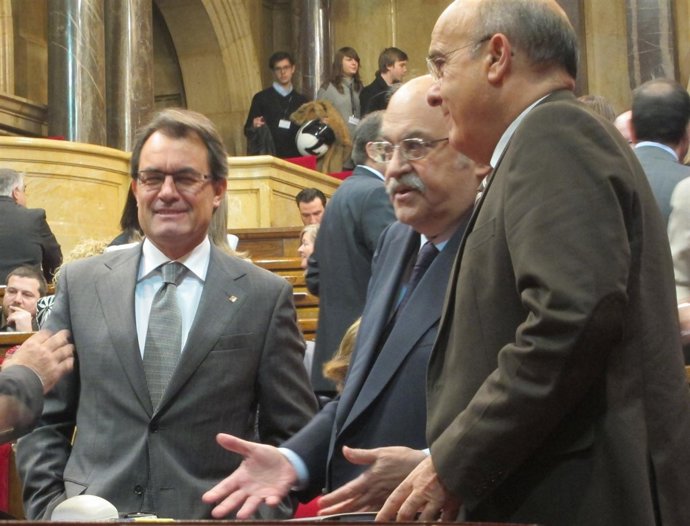 Artur Mas, Andreu Mas-Colell Y Boi Ruiz