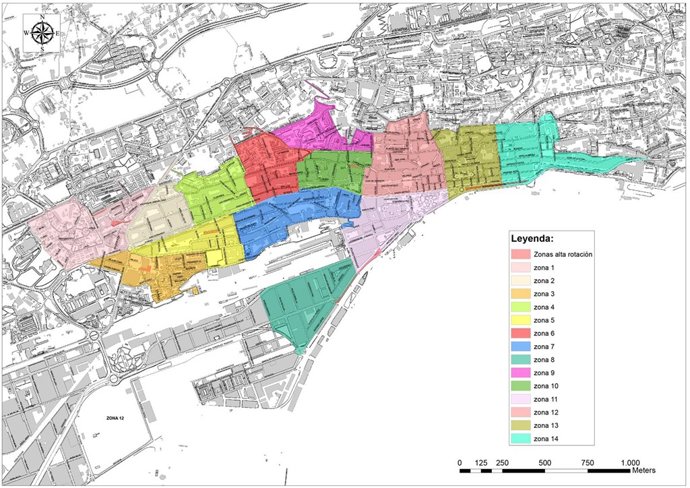 Plano de las nuevas zonas OLA