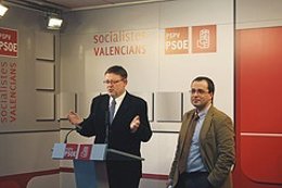 Ximo Puig y Julián López en rueda de prensa