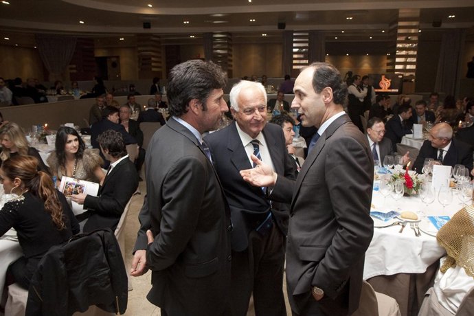 El presidente con Chema Olazabal en la Gala del Deporte Cántabro