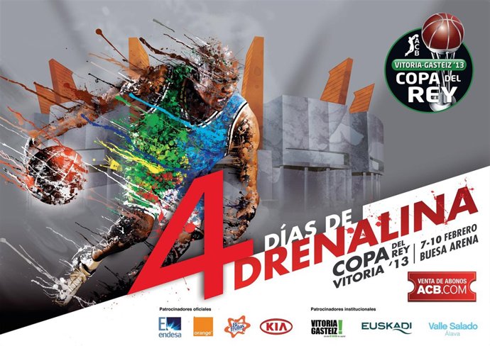 Cartel Copa del Rey de baloncesto de Vitoria 2013