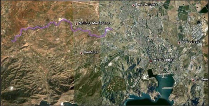 Plano actuación Rambla Peñas Blancas