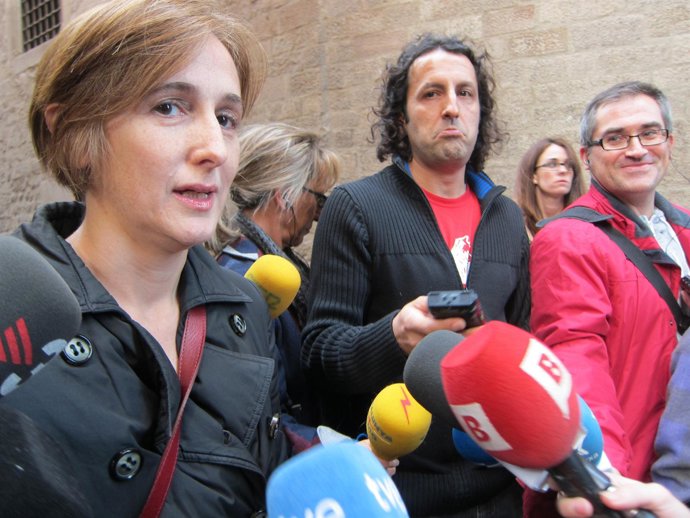 La portavoz ICV-EUiA en el Parlament, D.Camats 