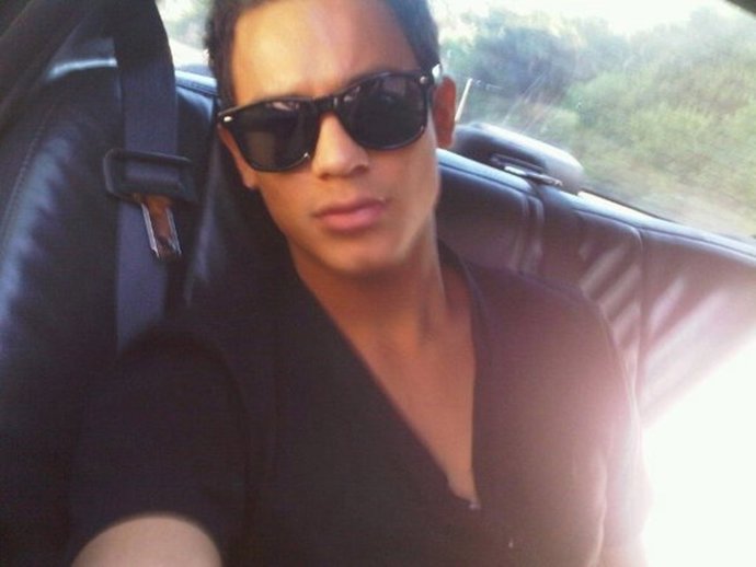 El actor canadiense en el coche