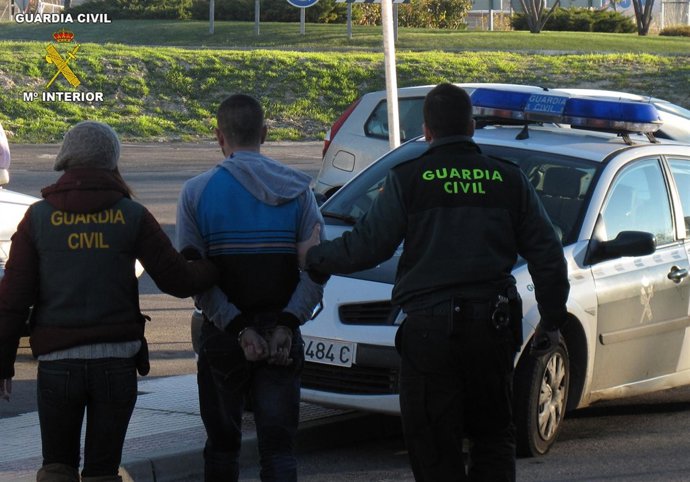 Imagen de uno de los detenidos