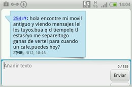 Mensaje de texto fraude