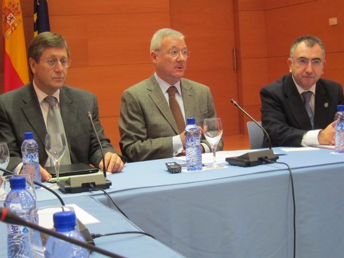 Juan Bernal, Ramón Luis Valcárcel y Manuel Campos